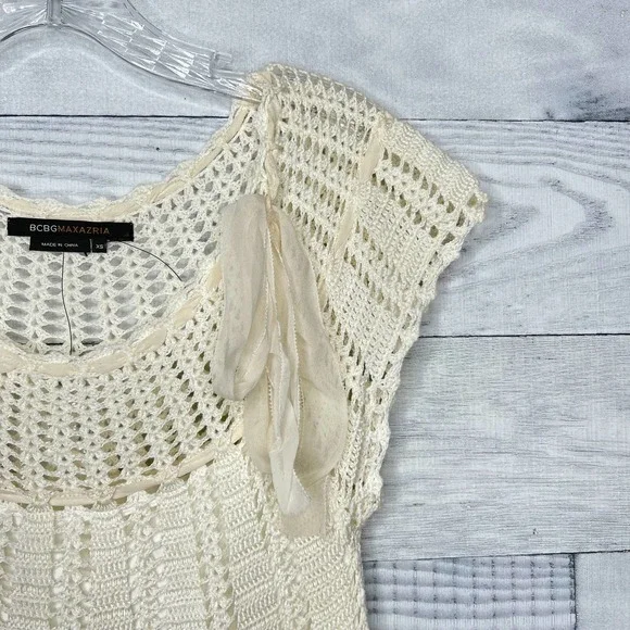 BCBGMaxAzria Crochet Knit Dress - Picture 5 of 6
